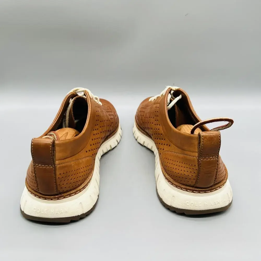 Cole Haan Shoes Mens 9.5 Brown Leather Grand OS Wingtip Casual Sneakers Comfort